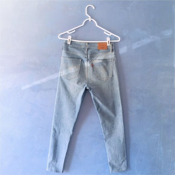 Levi's 721 skinny High-Rise Skinny ankle Jeans in patchwork - NWOT - Picture 6 of 8